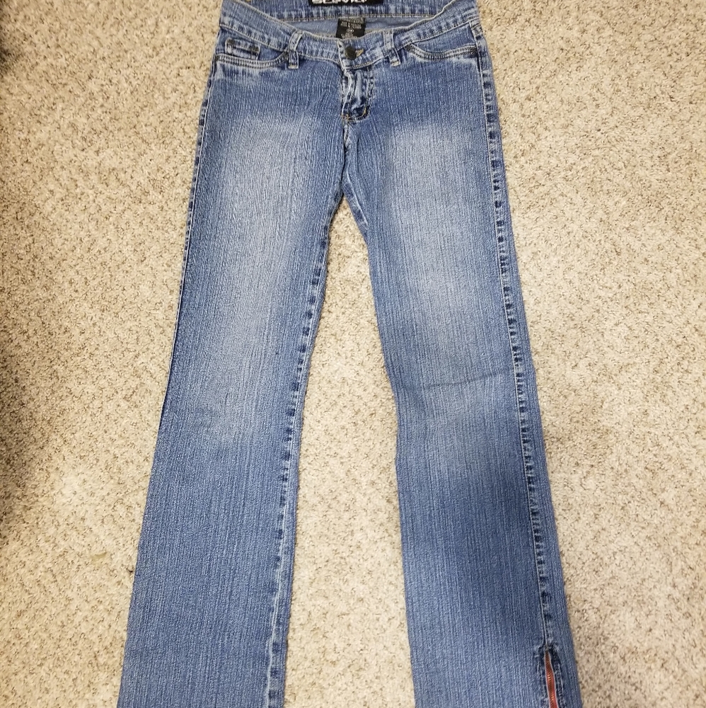Columbian Low Rise Zipper Jeans